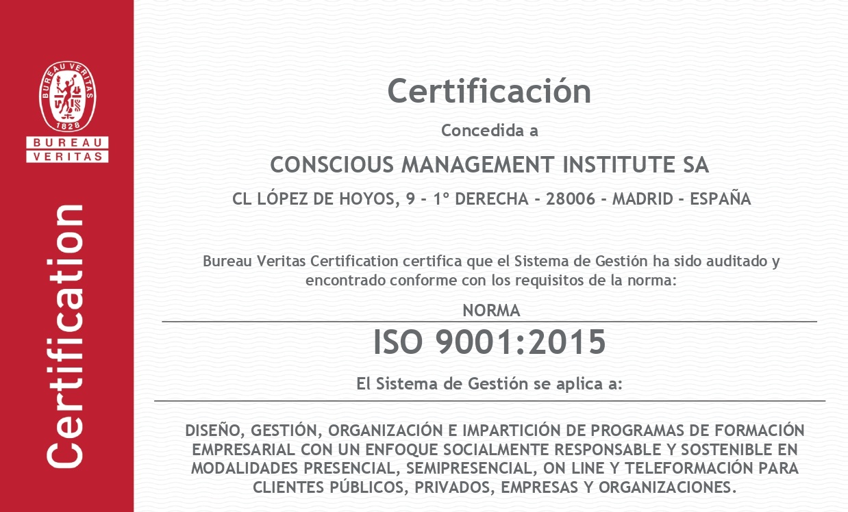 18096224 BUP CONSCIOUS MANAGEMENT INSTITUTE SA ESPANOL page 0001